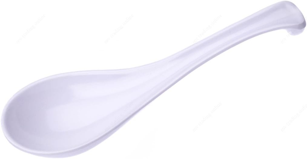 (Pack of 12) Chinese Ladle Style Melamine Soup Spoon Multi-Color, Purple image 4