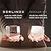 Berlinzo Premium Clear Ice Cube Maker with Conversation Ice Prints – 8 Large 2.1