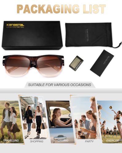 Image of KANASTAL Over Glasses Sunglasses Square Fit Over Polarized Sunglasses UV400