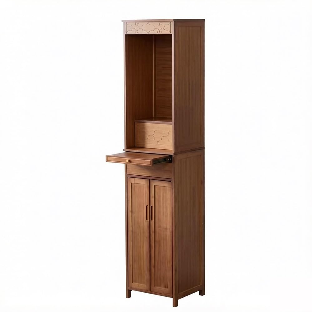 RUNZE765Z Cabinet Home Altar Cabinet Wooden Display