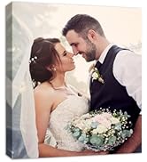KUNHAAH Personalized Photo to Canvas Print - Custom Framed Canvas Prints with Your Photos on Cust...