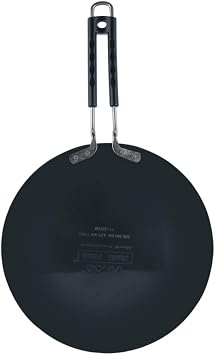 Vinod Black Pearl Hard Anodised Tawa - 26.5 سم | 5.25 مم سمك | ملعقة معدنية ودية | Riveted مقبض قوي | Roti طويل الأمد، Paratha Tawa | | Toxin Free