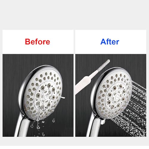 Wobestod 50 Stück Duschkopf Reiniger Mini Duschkopf Reinigungsbürste Shower Head Cleaning Brush Duschdüsen Reinigungsbürste