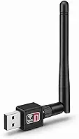 Adaptador WiFi USB com Antena 1200Mbps para PC e Notebook | Receptor Wireless 802.11n USB 2.0 | Sinal Forte e Estável
