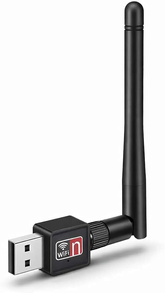Adaptador WiFi USB com Antena 1200Mbps para PC e Notebook | Receptor Wireless 802.11n USB 2.0 | Sinal Forte e Estável