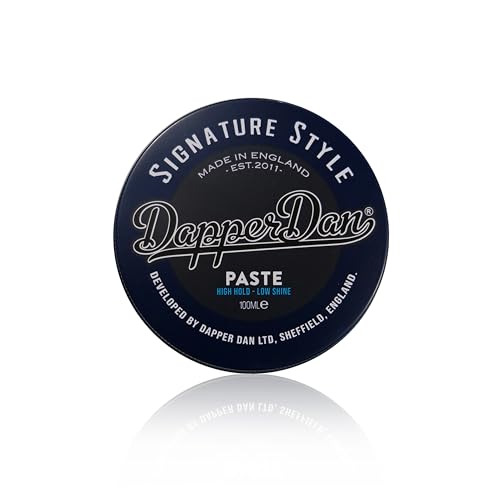 Dapper Dan Signature Style Paste for Men High Hold Low Shine Hair Clay Texturizing & Defining Formula Reworkable Styling Barber Quality Short to Medium Hair Made in the UK 3.38 fl oz
