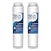 AQUACREST NSF 401,53&42 to Reduces Lead, Chlorine, Taste & Odor, Cyst, Benzene and More, Compatible with GE FQSVF, GXSV65R (1 Set)