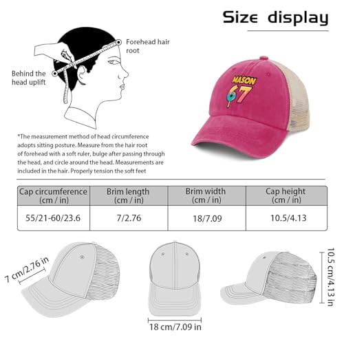 Gorra Mason 67 Trucker divertida para hombres miniatura 3