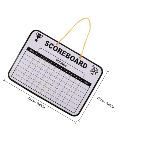 Cartas de puntuación para golf tablero borrable portátil miniatura 2
