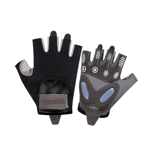 WUYXTO Guantes de Ciclismo for Fitness, Antideslizantes y con absorción Impactos, for Gimnasio, Verano, Transpirables, for Yoga Entrenamiento Deportivo para Fitness(Black,L)