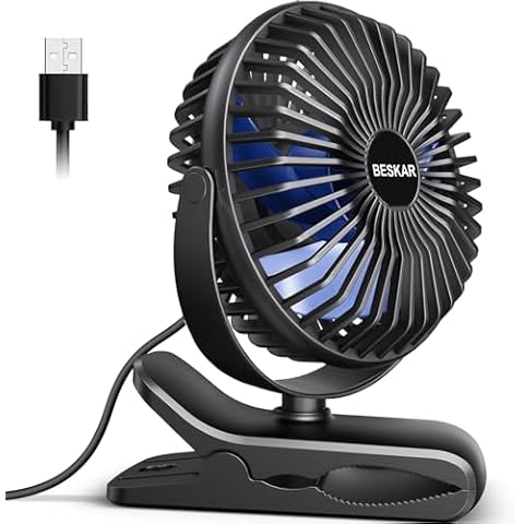 BESKAR USB Powered Clip on Fan Cover