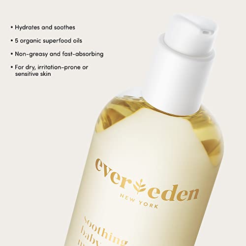 Evereden Soothing Baby Massage Oil 10.1 Fl Oz. | All Natural And Clean Baby Care | Non-Toxic And Fragrance Free | Plant-Based And Organic Ingredients #TOP2