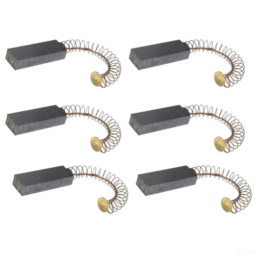 Escobillas de carbón de 30 x 11 x 6 mm para piezas de repuesto de motor eléctrico, compatibles con herramientas eléctricas, paquete de 2 y 6 opciones (6 unidades)