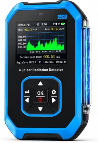 FNIRSI GC-01 Geiger Counter Nuclear Radiation Detector,Curve Display
