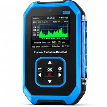 FNIRSI GC-01 Geiger Counter Nuclear Radiation Detector, Curve Display