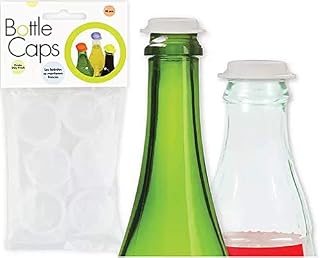 Linden Sweden Reusable Plastic Bottle Caps, Set of 10 - Save Beverages, Prevent
