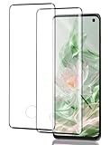 ICESPRING für Panzerglas für Samsung Galaxy S10 Plus Schutzfolie, 2 Stück Fingerabdruck-ID Panzerfolie für Samsung S10+ Folie, 9H Härte Schutzglas für Galaxy S10 Plus Panzer Schutz Glas