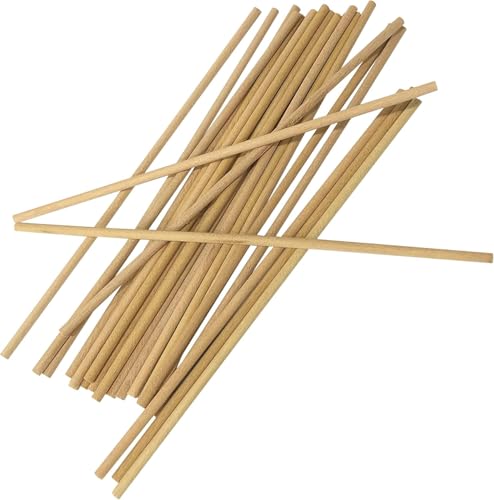 TAURISH Watchmakers Pegwood Set 24 Pieces 3mm x 150mm for Precision Watch Repair Cleaning Tweezers and Pinions