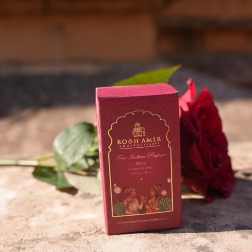 Image of Rose Attar | Premium Alcohol-Free Unisex Perfume | Long-Lasting Natural Indian Rose Fragrance for Mens & Womens | Luxury Liquid Perfume | Travel-Friendly 15ml