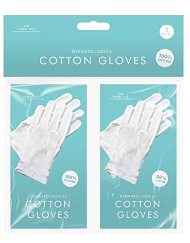 Zizzi Lot de 2 paires de gants dermatologiques en coton pour l'absorption de la crème contre l'eczéma ou la peau sèche Cover