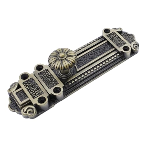 Mewutal Slide Door Lock Heavy Duty Bronze Barrel Bolt Lock for Sliding Door