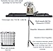 Power Mixer Pneumatic Agitator Clamp-On Drum Agitator Industrial-Grade Pneumatic Shaker Paint Stirring Tool，2100W Electric Tank Mixer Machine, Folding Propeller Paint Agitator, 1 Ton Capacit