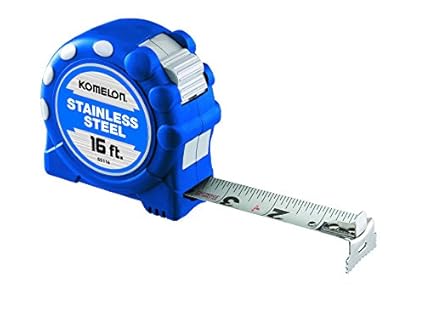 Komelon SS116SS Gripper 16-Foot Stainless Steel Measuring Ta