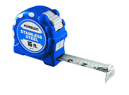 Stainless Steel Tape Measure, 1 Inx16 ft by Komelon - Used condition - US$8.52