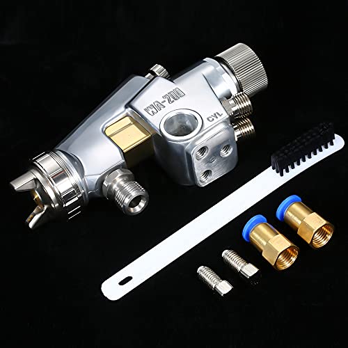 Karlak automatic paint spray gun,WA-200-122P(V) 1.2mm Automatic Paint Sprayer Industrial Spraying Tool Pressure Feed Auto-spraying Oil Paint Sprayer Woodworking Painting - Image 5