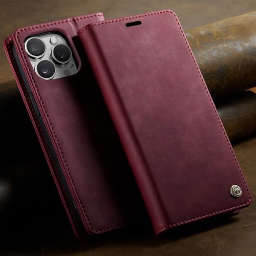 Étui iPhone 17 Air clapet magnétique rouge idéal pour vos sorties