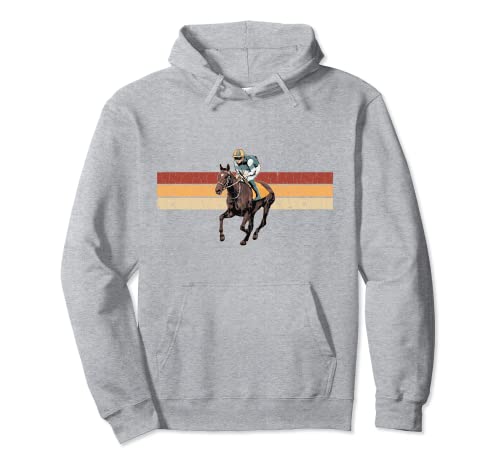 Vintage Horse Racing Funny Barrel Racer Gráfico Sudadera con Capucha