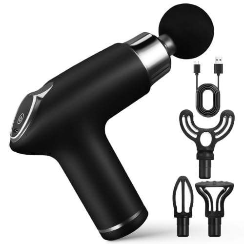 Masseur Électrique Portable Noir 12 Vitesses en Abs 1500 Mah