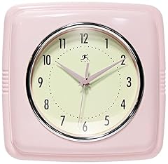 Infinity Instruments Square Silent Retro 9 inch Mid Century Modern Kitchen Diner Retro Wall Clock photo Infinity Instruments Square Silent Retro 9 inch Mid Century Modern Kitchen Diner Retro Wall Clock