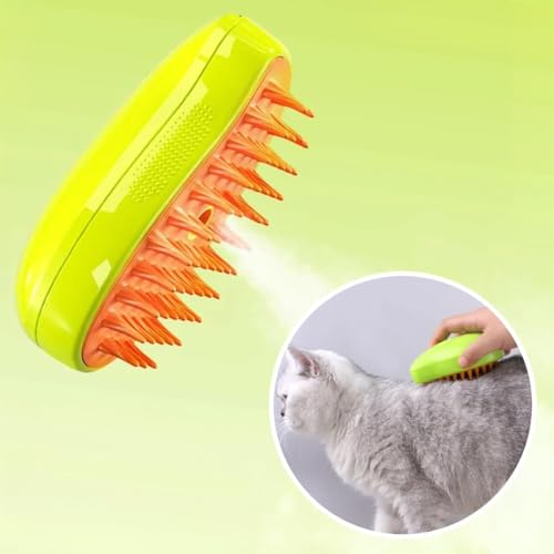 Escova Pet Para Gatos Elétrica Vaporizadora 3 em 1 Para Animais de Estimação Pets Ideal Para Gatos e