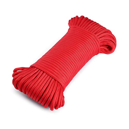 ENJOHOS Paracord Climbing Parachute Rope 9 Hilos de Nylon Base 31m Diámetro 4mm para Supervivencia al Aire Libre Camping DIY Hecho a Mano Cover
