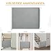 PawHut Hunde Türschutzgitter Treppenschutzgitter Treppenschutz Sicherheitstrennwand Trennwand Türschutz Treppenschutzgitter ausziehbar treppenschutzrollo Rollo Einrollbar PVC Grau 115 x 82,5 cm