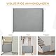 PawHut Hunde Türschutzgitter Treppenschutzgitter Treppenschutz Sicherheitstrennwand Trennwand Türschutz Treppenschutzgitter ausziehbar treppenschutzrollo Rollo Einrollbar PVC Grau 115 x 82,5 cm