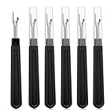 SKDFHOD Nahttrenner Set, Ergonomischer Griff, Große Schwarze Nahttrenner mit Schutzkappe, Nähzubehör, zum Nähen, Basteln und Entfernen von Sticksäumen und Nähten