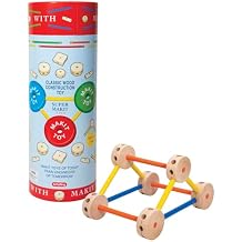 Schylling MKT Super Makit Classic Wood Construction Toy، 3 + years، 70-Pieces 1 EA