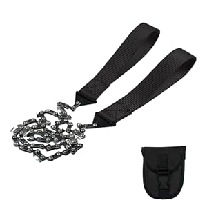 MultiValue 24-Zoll Faltbare Taschenkettensäge Schwarz