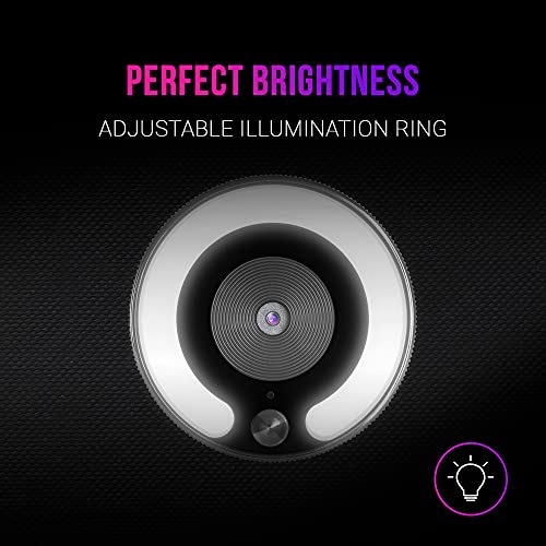 MWPRO Nero, Webcam Full HD, Ottica a 90º, Anello di Illuminazione, Microfono HQ - Webcam - Immagine 2