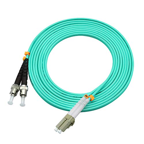 Image of 30Meters 100ft LC to ST Duplex 50 /125 10G OM3 Multi-Mode Fiber Optic Cable Jumper Optical Patch Cord LC-ST