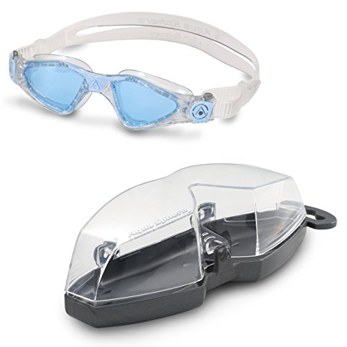 Aqua Sphere Kayenne Ladies With Blue Lens (Glitter/Powder Blue) Swim Goggles For Women #TOP4