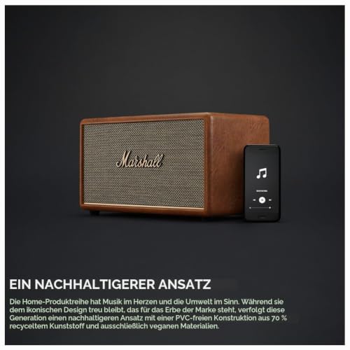 Marshall Stanmore III Bluetooth-Lautsprecher, Kabellos – Braun – Ansicht 6