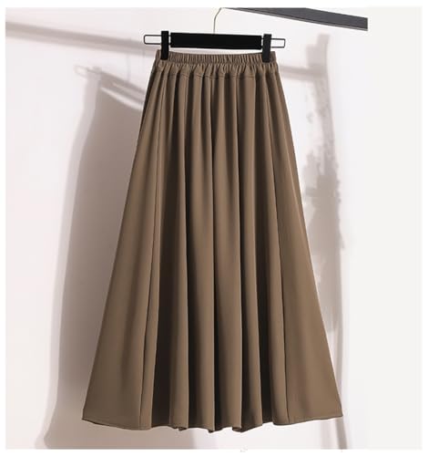 Women's High-Waisted A-line Maxi Skirt Slimming Pleated Long Skirt for Women Trendy3