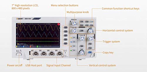 OWON SDS1104 Front Panel Controls