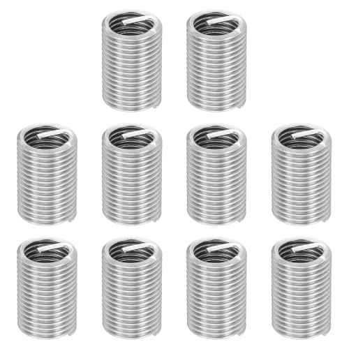 Image of sourcing map 10pcs Wire Thread Repair Inserts M18 x 2.5 x 2.5D (45mm)