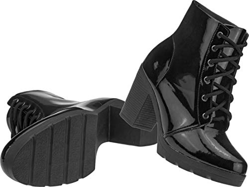 Coturno Lumiss COT (39, Verniz preto)