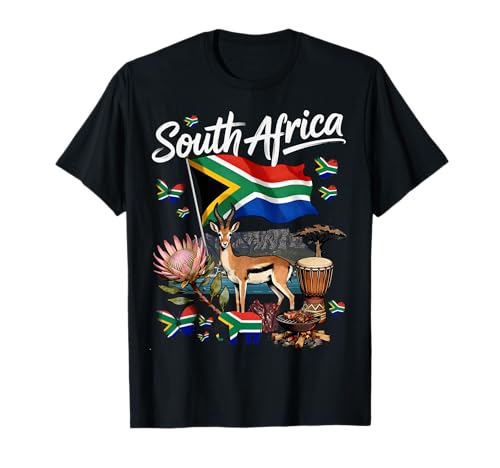South African Flag Outfit Idea for Kids South Africa Themed T-Shirt