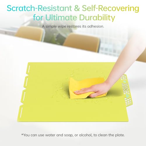 Image of BIQU CryoGrip Pro Glacier Yellow Compatible with Snapmaker U1 3D Printer 276x304.5mm Panda Build Plate Double Sided Upgrade Plate Removable Surface Platform